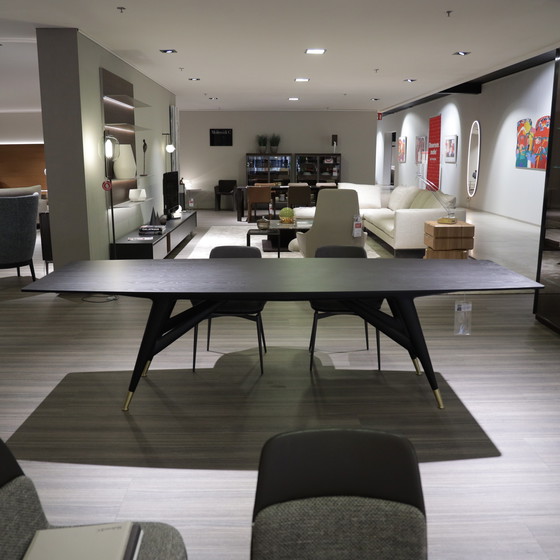 Image 1 of Molteni&C dining table - 280x100 with Gio Ponti dining chair (set of 4)