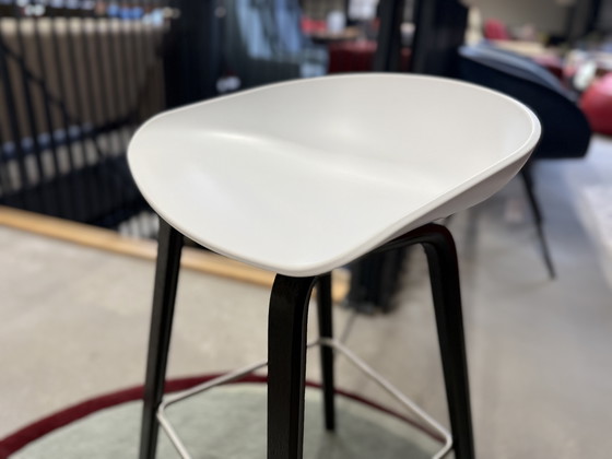 Image 1 of Hay About a Stool AAS32 Barstool White Black
