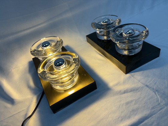 Image 1 of Vintage space age set wall lamps gebrüder Cosack 1960s