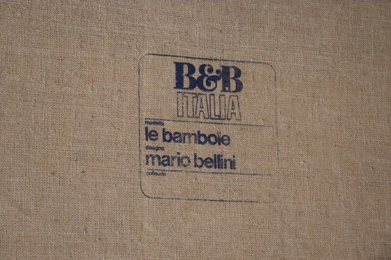 Image 1 of Le bambole bed in green velvet By Mario Bellini for B&B Italia, 1970s