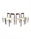 Set van 4 vintage eetkamerstoelen, Lübke ‘60