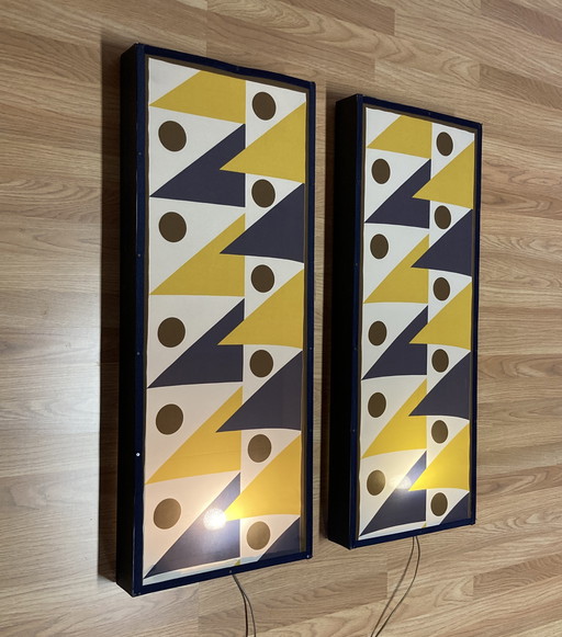 Pair of large "Scandinavian design" sconces.