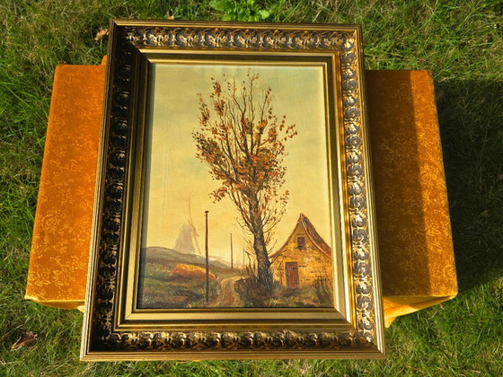 Original Vintage Landscape Oil Painting by H. Brix (1974) – Paintings & Drawings, Canvas (photo 3 of 10)
