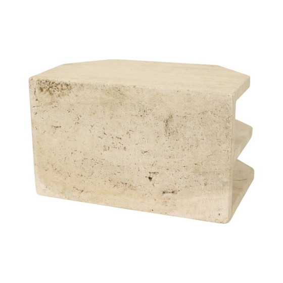 Vintage Magazine Rack Travertine Natural Stone Seventies (photo 15 of 22)