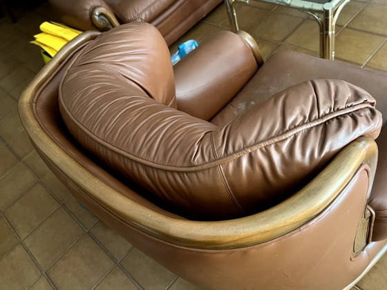 Image 1 of Set divano e poltrone ( 3 ) Vintage in pelle