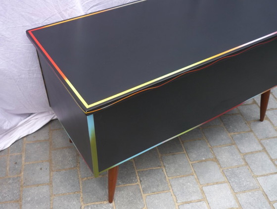 Image 1 of Scrivania vintage colorata