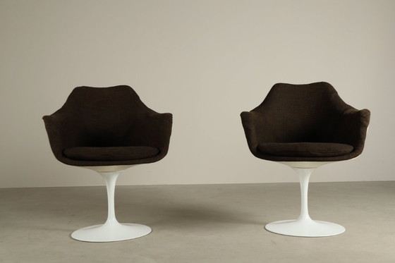 Image 1 of Paar originele Tulip-fauteuils van Eero Saarinen voor Knoll International, jaren 60