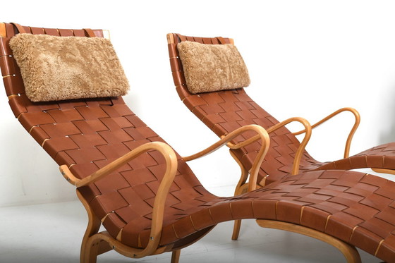 Image 1 of Paar Vintage Pernilla-3 Chaiselongues van Bruno Mathsson