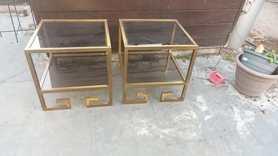 Image 1 of 2er Set Beistelltische Belgo Chrom