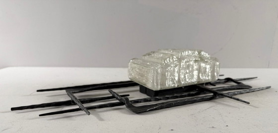 Image 1 of Sculptural brutalist wall lamp/wall light, Germany, Honsel Leuchten, 1960s