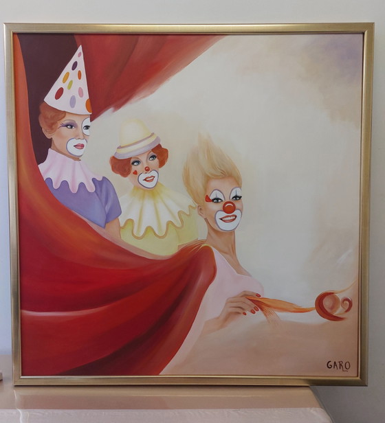Wunderschönes Gemälde des kanadisch-belgischen Künstlers Garo XXL 1,15 M x 1,15 M – Gemälde & Zeichnungen (photo 2 of 11)