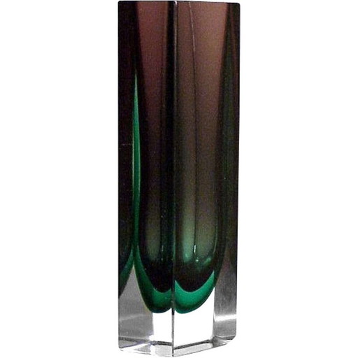 Jarrón de cristal vintage Seguso Flavio Poli de Luciano Gaspari Salviati 1955