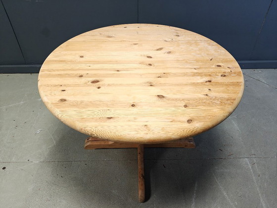 Image 1 of Rainer Daumiller style pine wood  Dining Table, 1970s