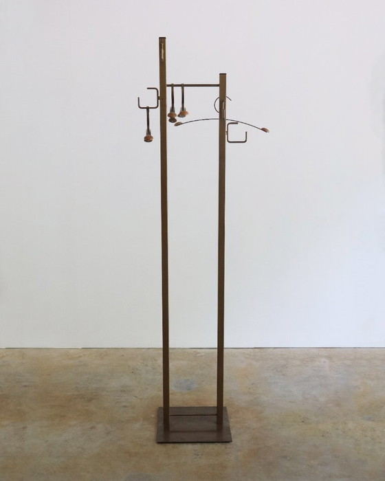 Image 1 of Vintage Bony Design Coat Rack With Coat Hangers