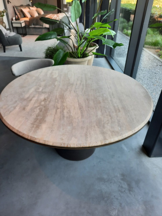 Image 1 of Tablez Round Dining Table Travertine