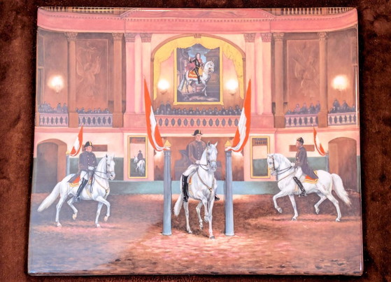 AK Kaiser Piatto in Porcellana Scuola di Equitazione Spagnola Vienna – Decorazioni murali, Porcelain (photo 14 of 14)