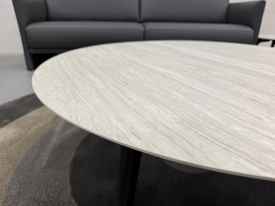 Image 1 of Leolux Rolan Coffee Table Set Ceramic Strata Argentum