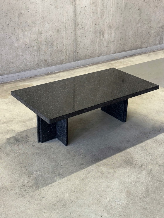 Image 1 of Vintage granieten / natuursteen salontafel 