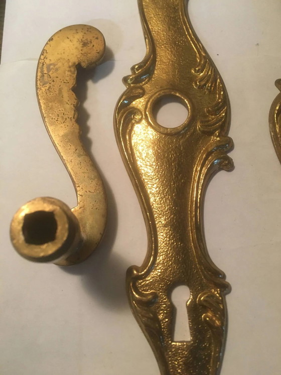 Louis xv style brass crutches and plaques – Decorative Objects, Vintage (photo 6 of 14)