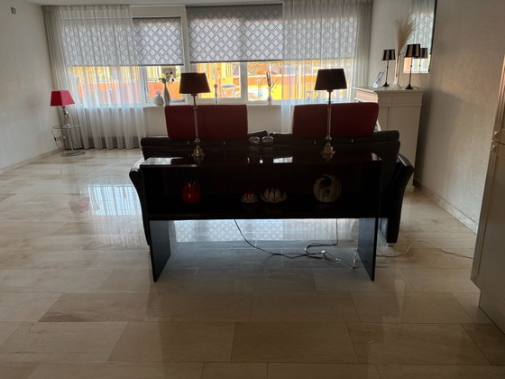 Sitetabel, Bijzettafels, Travertine, Zwart (foto 3 van 5)