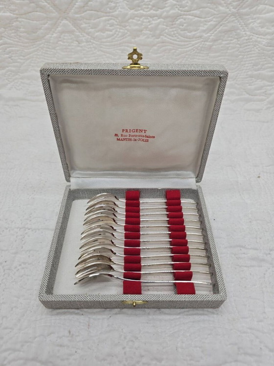 12-Piece Silver-Plated Metal Dessert Fork Set – Cutlery Sets (photo 3 of 5)