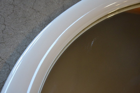 Image 1 of 2 x -Spiegel - Nederlands design - Koninklijke Sphinx - Model 836 - Keramiek / Porselein - 1970 - Rond - Space Age - Mid Century