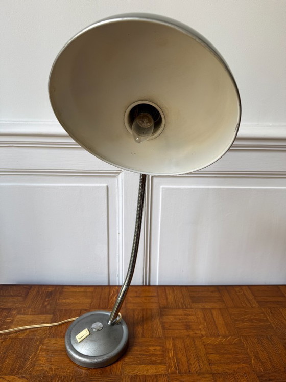 Image 1 of Lampe d'atelier en métal industrielle - Style Karl Lang, années 50/60