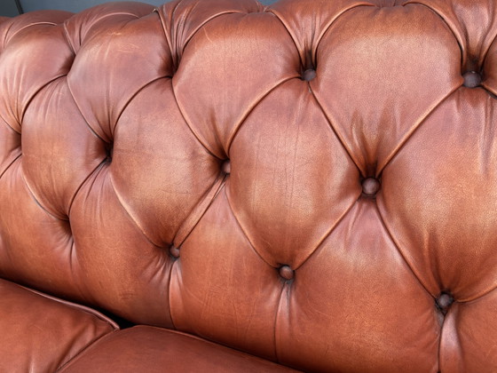 3+3 Seater Sofas Cigars Cognac Bendic – Leather, Wood (photo 5 of 8)