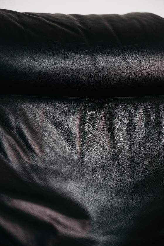 Image 1 of FAUTEUIL EN CUIR DE AKE FRIBYTTER POUR NELO MÖBEL SUÈDE, ANNÉES 1970