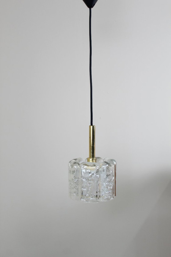 Image 1 of Design-Pendelleuchte Doria Eisglas