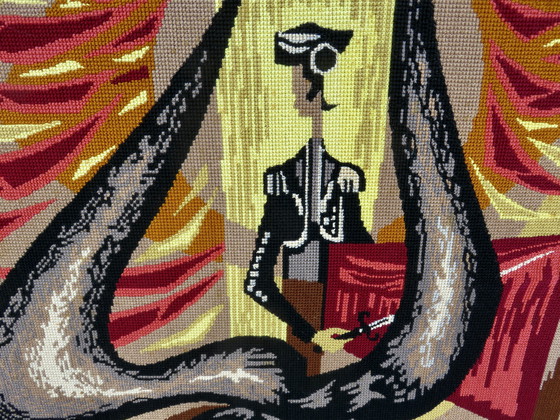 Image 1 of Tapestry "La Corrida" France, 1970