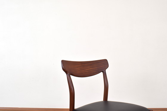 Image 1 of Mid Century Teakhouten Eetkamerstoelen Door Gustav Herkströter Voor Lübke, 1960S, Set Van 4