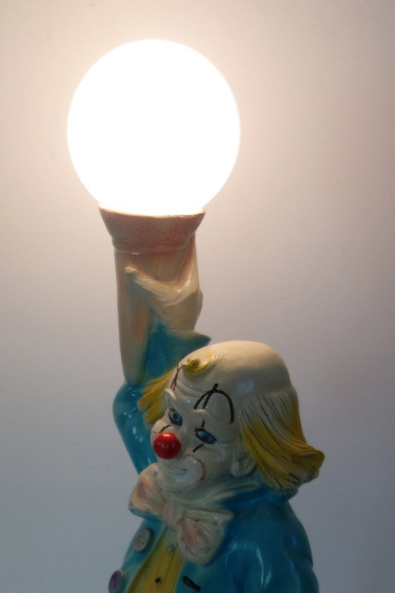 Large 1980s Ceramic Clown Lamp – Table lamps (photo 6 of 12)