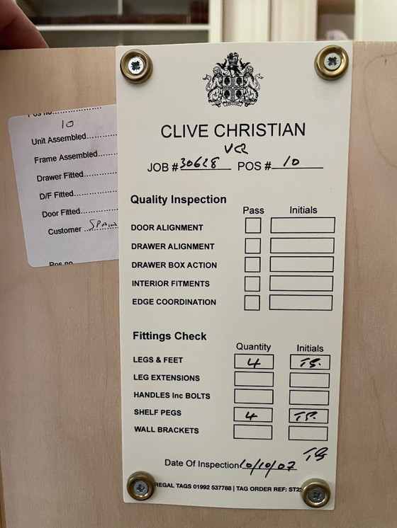 Image 1 of Clive Christian tv dressoir incl tv