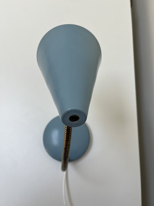 Light blue, vintage desk lamp '60