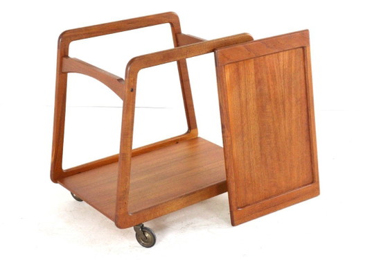 Image 1 of Sika mobler trolley 'Knebel' met omkeerbaar 'dien'blad vintage Deens