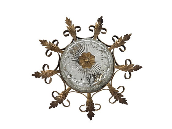 Image 1 of Banci Firenze - Hollywood Regency style - crystal - gold plated - Italy - 60s