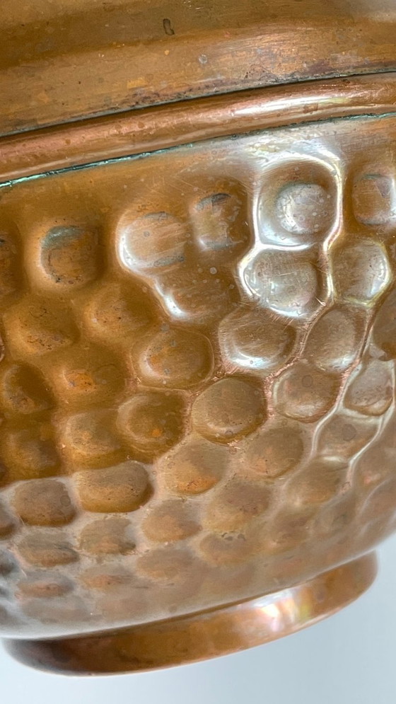 Image 1 of VILLEDIEU Vaso per piante vintage in rame