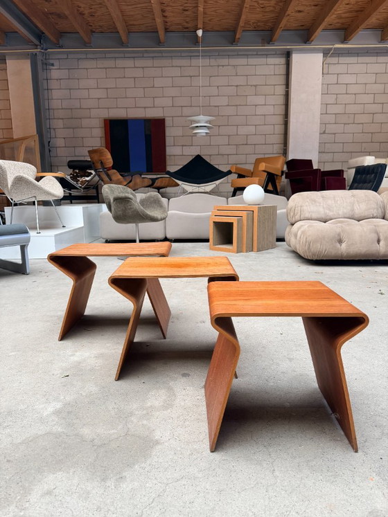 Vintage nesting tables by Grete Jalk – Bijzettafels, Wood (photo 4 of 10)
