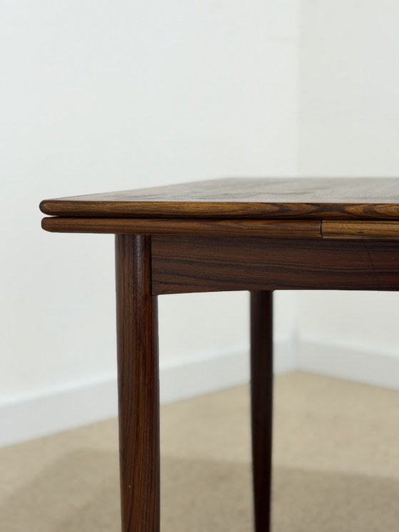 Image 1 of Extendable Scandinavian rosewood dining table – 1960s/70s