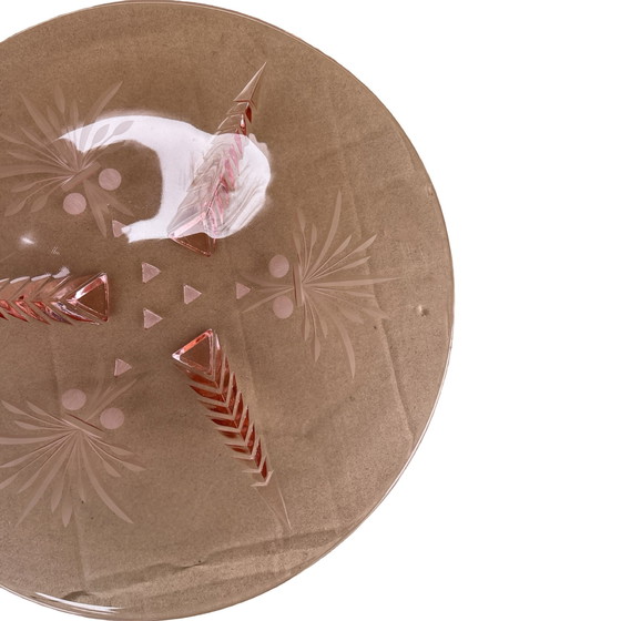 Image 1 of Assiette à saumon de style Art déco, Brzozówka, aciérie de Niemen, Pologne, vers 1930