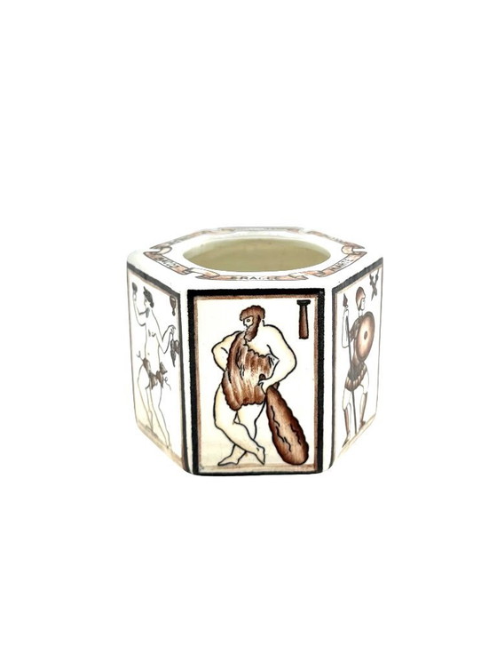 Image 1 of Gio Ponti, cenicero "Per scriver classico", San Cristoforo Richard Ginori, Italia 1923