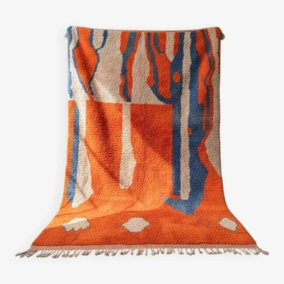 Tappeto tessuto a mano 200x300 cm, lana, multicolore, Marocco – Tappeti, Wool, Modern (photo 2 of 9)
