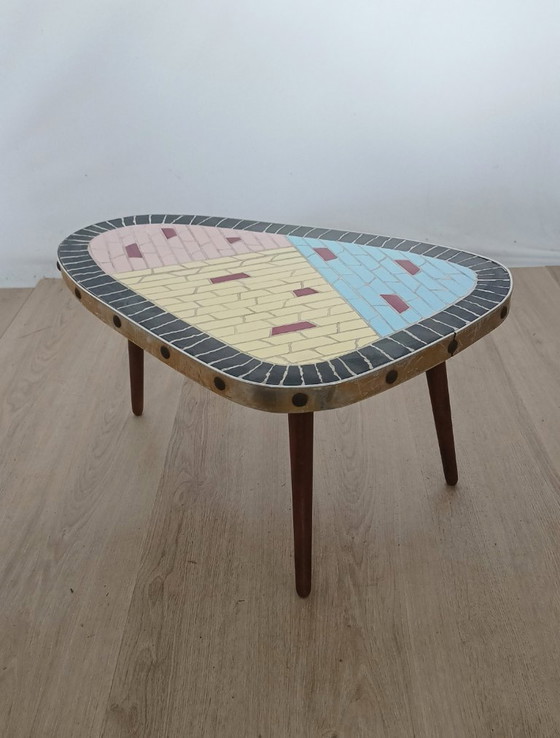 Image 1 of Table d'appoint en mosaïque des années 1950