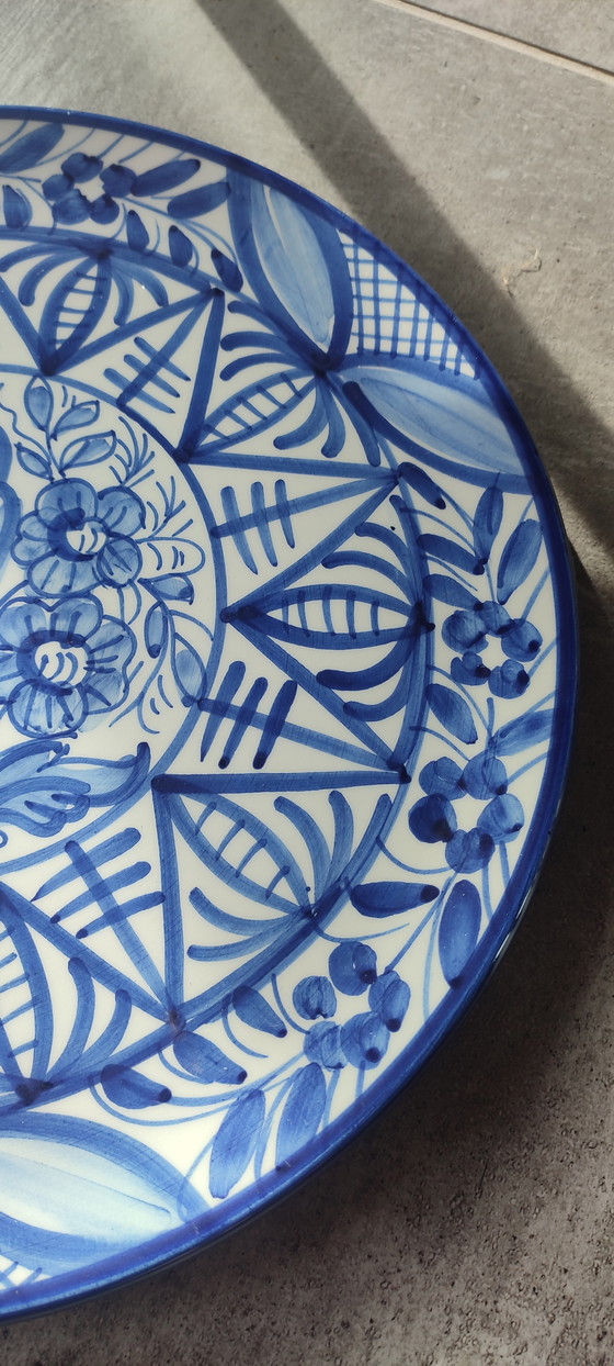 Image 1 of Große Wandplatte aus Majolika, signiert von Enrique Crespo, Artesania, 1970er Jahre