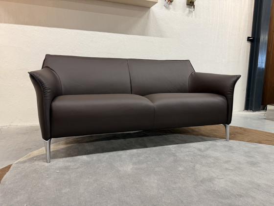 Image 1 of Leolux Mayon Sofa, 2,5-Sitzer, braunes Leder, 173