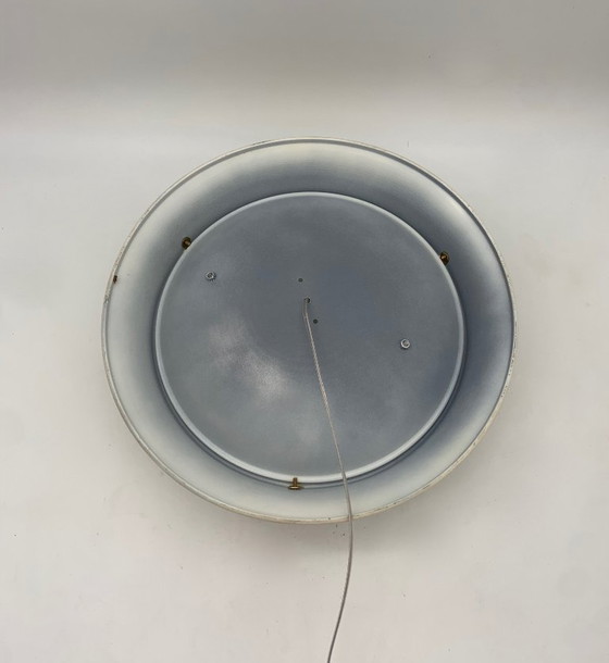 Image 1 of Plafoniere coppia applique attribuita Fontana Arte italy blu media bianco avorio