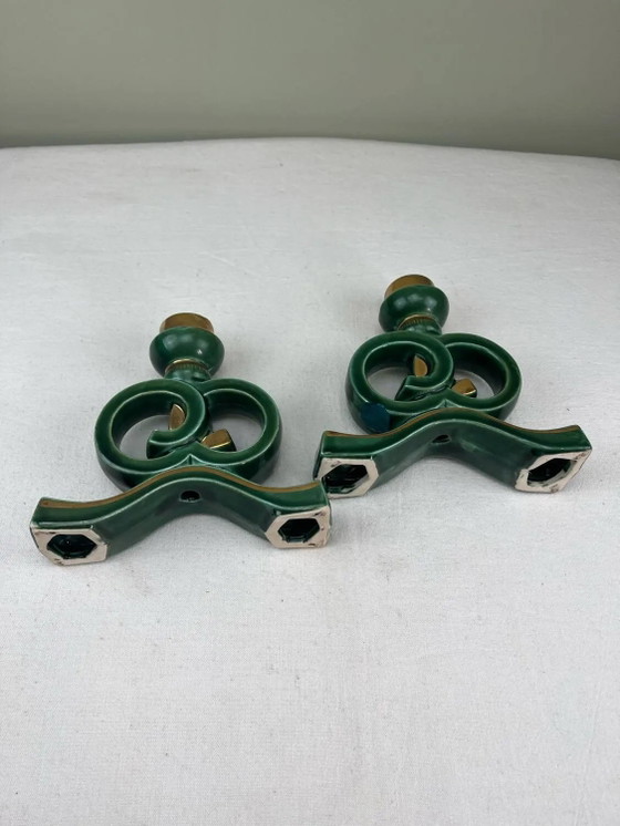 Keramik-Kerzenhalter aus den 1950er Jahren – Porcelain, Vintage (photo 11 of 15)