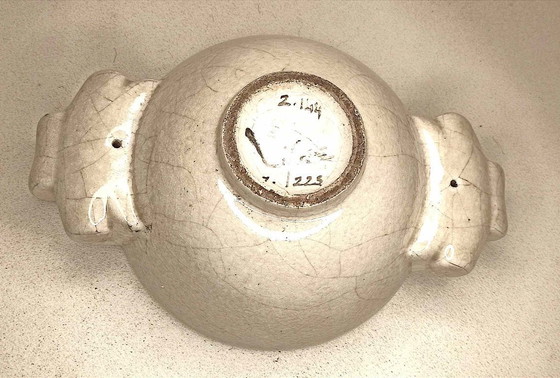 Image 1 of Art Deco bowl by Paul Bonifas, signed and numbered. Width 24 cm