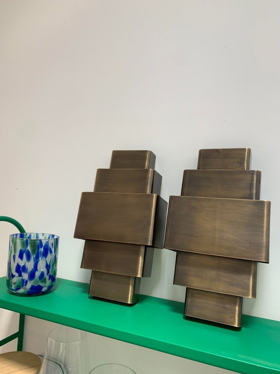 Image 1 of 2 Art Deco style wall lights